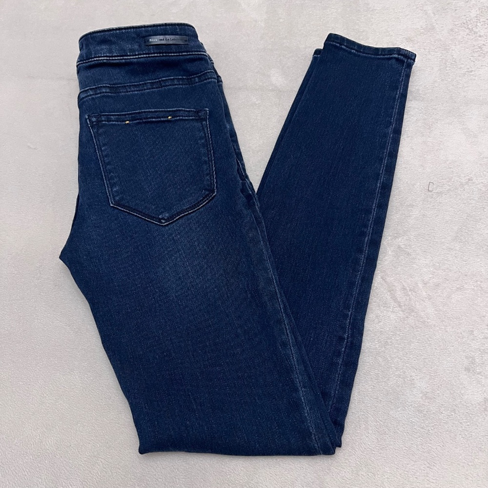 Pilcro And The Letterpress By Anthropologie Serif Denim Legging Jeans Size 25